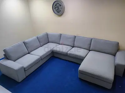 IKEA kivik light grey color corner Ushape sofa