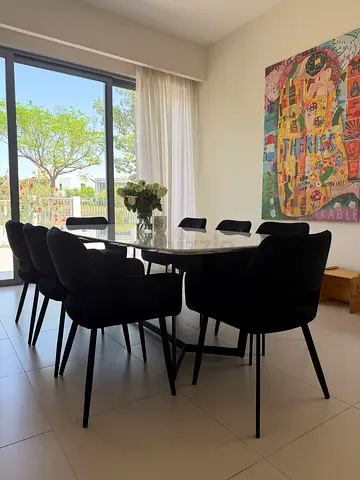 Dining set (8 chairs) + buffet table