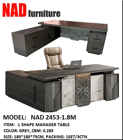 Brand New L shape office Table good quality available