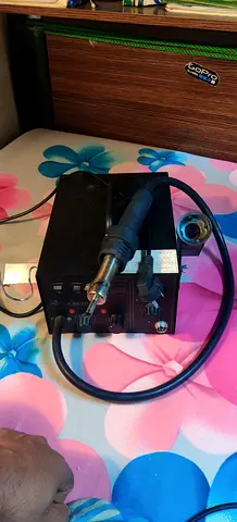 Used Electric Soldering Station with Hot Air Gun - Working Condition