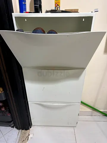 Shoe cabinet/storage white, 52x18x39 cm