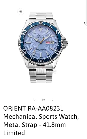 Orient RA-AA0823L Mechanical Sports Watch - 41.8mm, Stainless Steel - Limited Edition