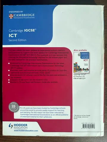 Cambridge IGCSE ICT (0417) Second Edition – Good Condition