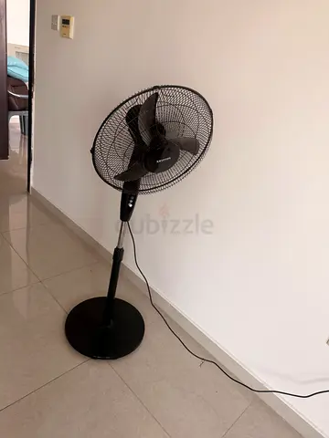 Black Pedestal Standing Fan - Good Working Condition