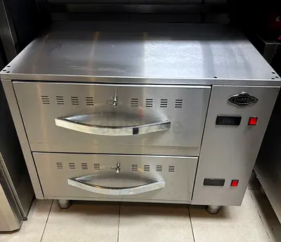 New Double-Drawer Heater - Stainless Steel