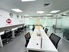 Fully Furnished  Office W Glass Partition Ready To Move