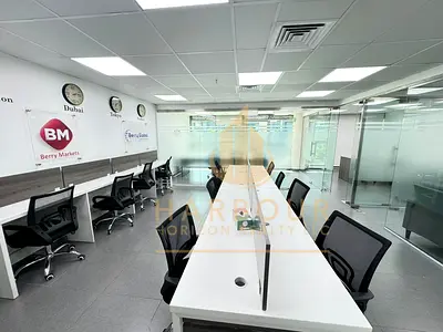 Fully Furnished  Office W Glass Partition Ready To Move