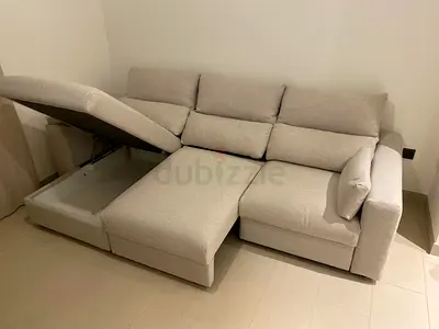Ikea eskilstuna L shape sofa under storage