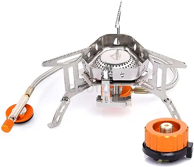 Widesea Camping Stove Gas Portable 3500W Windproof Camping Stove Outdoor Cooking Hiking Picnic and T