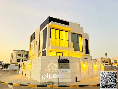 فيلا للبيع بالزاهية عجمان | 4  غرف ماستر + مجلس وصالتين وخادمة | كورنر شامل كهرباء ومياه