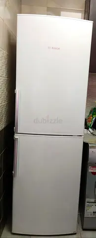 Bosch White Double-Door Refrigerator - Good Working Condition