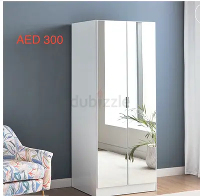 FOR PICKUP TODAY - 2 door Wardrobe with Mirrors (Move Out) Collection from JVT before 30-Apr