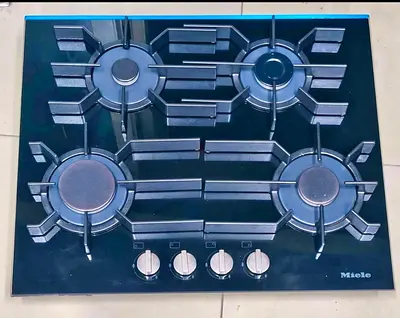 Miele latest model built-in black ceramic gas hob 60cm
