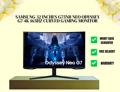 Samsung 32 inch G75NB Neo Odyssey G7 4K 165Hz Curved Gaming Monitor | Free Delivery | Warranty