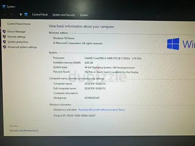 Windows 10 Desktop PC - Intel Core i5-6400, 8GB RAM good for gaming