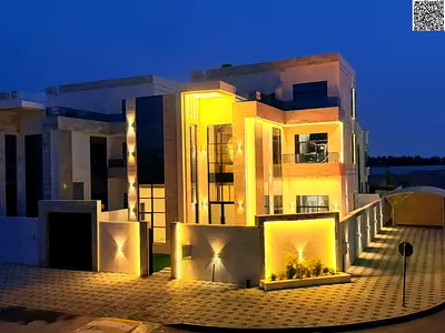 فيلا كورنر فاخرة مفروشة للبيع في الحليو 2 – عجمان | 6 غرف | مسبح خاص | مصعد داخلي | رووف