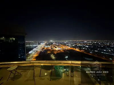 Luxury 2BR apartment for rent in Conquer Tower, Ajman on Khalifa St, 3 baths, balcony, central AC, furnished AED 65,000 or unfurnished, great price