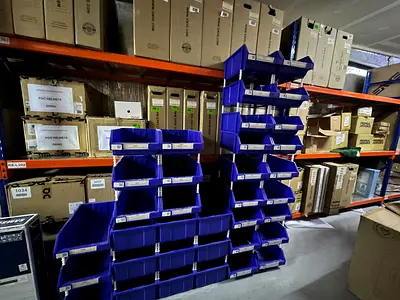 Plastic Storage Bins in Good Used Condition