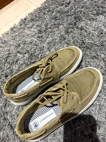 Men Lumberjack Used olive green casual canvas sneakers - size not specified size 41