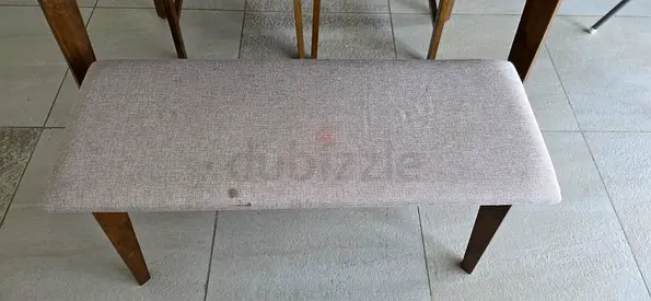 Upholstered Wooden Bench / Entryway Seat - Light Grey