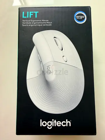 Logitech Lift Vertical Ergonomic Wireless Mouse (White) - New in Box