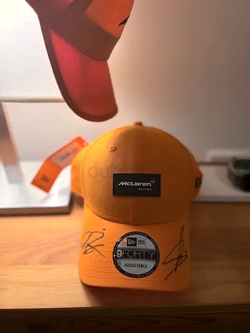 McLaren x New Era 9FORTY Orange Cap (Signed) 3caps total price 9300aed