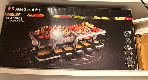 Russell Hobbs Classics 12-Pan Raclette Grill (boxed)