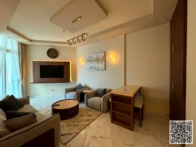 The most luxurious and beautiful fully furnished one-bedroom apartment (super deluxe) for monthly rent in Ajman ✔️ Includes bills⚡📶 Luxurious furnish