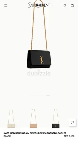 Saint Laurent Kate bag, size medium - AED6,000