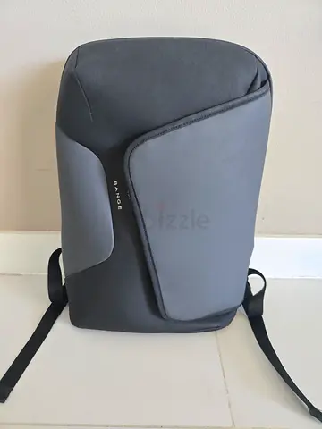 BANGE laptop backpack — sleek grey, lightly used