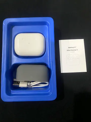 Original Zentality airpods with case charger and box