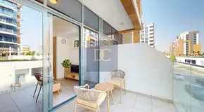 Furnished Studio | Azizi Riviera 43 | Balcony with City View