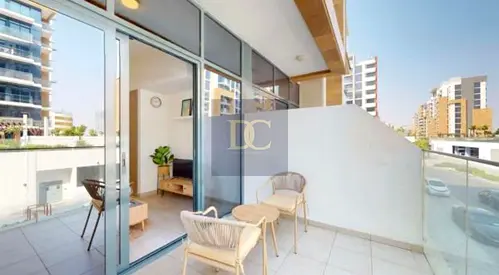 Furnished Studio | Azizi Riviera 43 | Balcony with City View