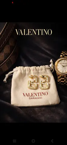 Authentic valentino crystal earings