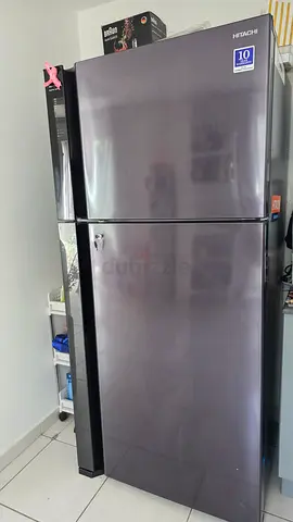550L double door large fridge | like new | Urgent sale as oving out. |  with warranty Sharaf DG