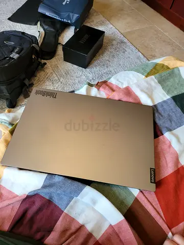 Slim Lenovo thinkbook laptop with multiple ports — USB-C, HDMI, Ethernet (used)