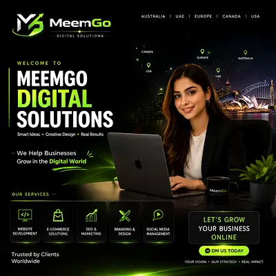 Welcome to MeemGo Digital Solutions 🚀  We help businesses grow in the digital world with powerful s