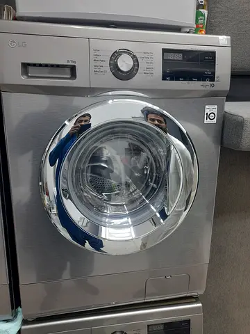 LG Front Load Washing Machine - 8/5kg, Silver, Excellent Working Condition