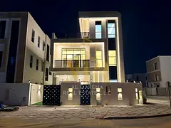 Modern villa with super deluxe finishing, 5 bedrooms, swimming pool, and rooftop terrace in Al Bahia