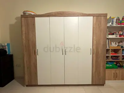 4-door Wooden Wardrobe in Good Condition