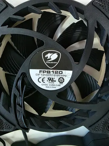 Cougar FPB120 120mm Case Fan (Used) - Quiet Cooling Fan