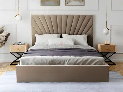 Stylish Modern brand new Queen size bed with medical mattress available