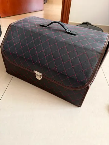 Large Quilted Duffel Bag with Handles — Good Used Condition