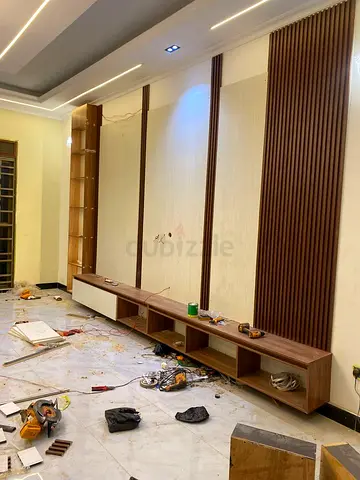 Luxury TV unit wall design