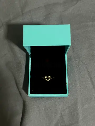 Vintage Gold Plated Heart Ring