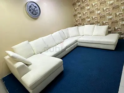 The one brand white color corner Ushape sofa