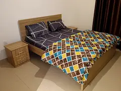 Available today, a studio with a balcony on Maryam Island, fully furnished with hotel furniture