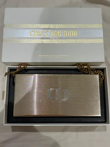 Dior clutch with chain authentic