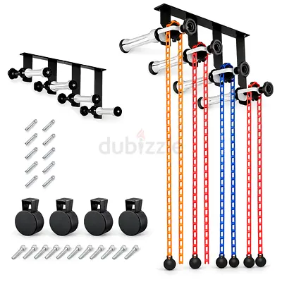 lesolar Backdrop Wall Mount 4 Roller Photography Backdrop Support System Wall Ceiling Mount Holder