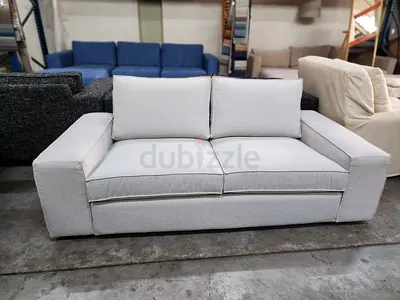 Ikea kivik 2-seater Light Grey Sofa — Modern Low-Profile Design